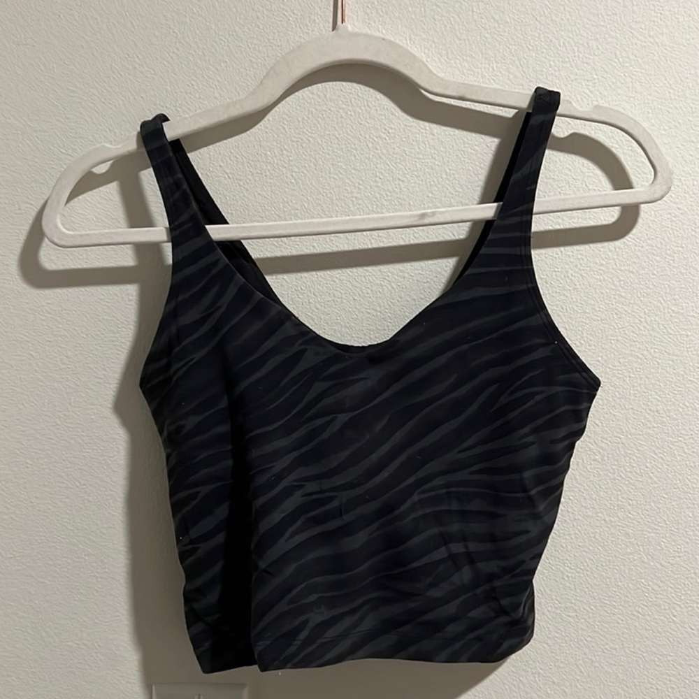 Lululemon zebra crop align tank